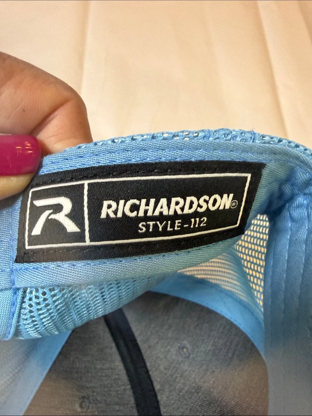 Richardson 112 Snap back Gray & Light Blue 